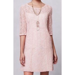 MAEVE pink lace dress MEDIUM Anthropologie